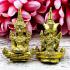 Leklai Suwanracha Yellow Gold Emerald Buddha Armor Wealth Bowl Thai Amulet 17831