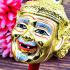 Khon Mask Porkae Lersri Gold Face Lucky Magic Pern Watbangpha Thai Amulet #17833