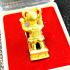 Guman Spirit Beckon Lucky Rich Casino Win Somchay Be2555 Gold Thai Amulet #17835