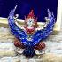 Powerful Krut Garuda Half Bird Rich Gambling Mass Chant Be2566 Thai Amulet 17845