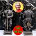 Large 40cm Statue Wessuwan Guardian Protection Life Key Black Thai Amulet #17850