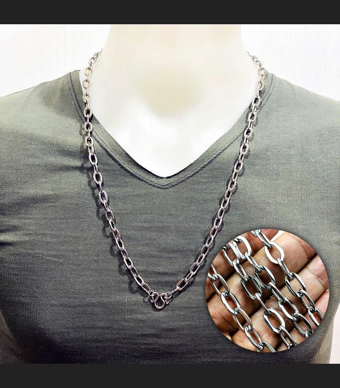 Necklace Stainless Chain Classic Multi Hook Wearing Hanging Thai Amulet #17851