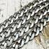 Necklace Stainless Steel Fasion Flat Chain Multi Hook Wearing Thai Amulet #17854