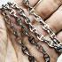 Necklace Stainless Steel Fasion Cd Dc Chain Multi Hook Wearing Thai Amulet 17855