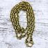 Necklace Stainless Gold Laser Thick Chain Multi Hook Wearing Thai Amulet #17858