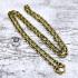 Necklace Stainless Gold Laser Thick Chain Multi Hook Wearing Thai Amulet #17858