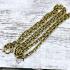 Necklace Stainless Gold Laser Thick Chain Multi Hook Wearing Thai Amulet #17858