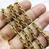 Necklace Stainless Gold Laser Thick Chain Multi Hook Wearing Thai Amulet #17858