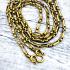 Necklace Stainless Steel Gold Slim Ball Chain Multi Hook Wear Thai Amulet #17859