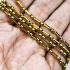 Necklace Stainless Steel Gold Slim Ball Chain Multi Hook Wear Thai Amulet #17859