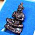 Miniature Lersri Puseir Tiger Head Payak Kaoaor Shield Be2565 Thai Amulet #17861