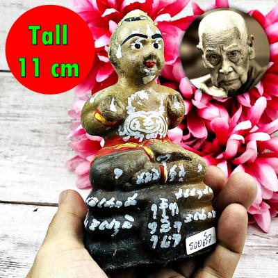 Clay Statue Guman Boy Windfall Gambling Casino Business Lp Yam Thai Amulet 17867