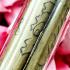 Takrut Wooden Hand Write Yantra Wealth Lucky Kom Triwet Be2554 Thai Amulet 17868