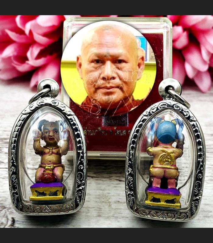 Guman LukThep Boy Ash Money Gambling Rich Lucky SomChay Be2555 Thai Amulet 17871