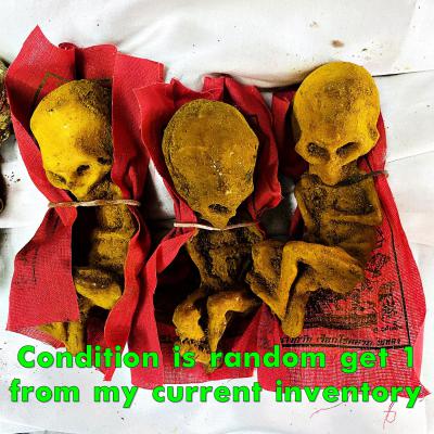 Mummy Lokok Guman Alien Gambling Casino win Lucky Money Tawee Thai Amulet #17879