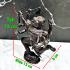 Bronze Statue Hanuman Monkey 8hand Gambling Lucky Win Key 16cm Thai Amulet 17893