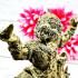 Hanuman Flying Monkey Bronze Statue Gambling Casino Win Phat Thai Amulet #17894