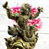 Hanuman Flying Monkey Bronze Statue Gambling Casino Win Phat Thai Amulet #17894