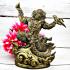 Hanuman Flying Monkey Bronze Statue Gambling Casino Win Phat Thai Amulet #17894