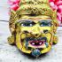 Lersri Gold Face Khon Mask Hermit Rich Fortune Pern Watbangpha Thai Amulet 17899