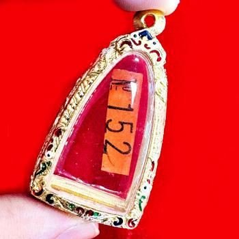 Blank Empty Frame Case 24k Gold Plated Colored Miniature Kring Thai Amulet 17903