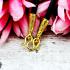 Necklace 30cm Chain Nylon Cord Metal 1hook Gold Plated Wearing Thai Amulet 17904