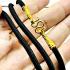 Necklace 30cm Chain Nylon Cord Metal 1hook Gold Plated Wearing Thai Amulet 17904