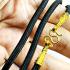 Necklace 30cm Chain Nylon Cord Metal 1hook Gold Plated Wearing Thai Amulet 17904
