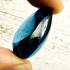 Leklai Naga Eye Tear Stone Crystal Magic Lucky Fast Rich Blue Thai Amulet #17906