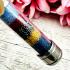 Holy Sarira Buddha Relic Nature Crystal Takrut Mixed Rainbow Thai Amulet #17907