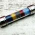 Holy Sarira Buddha Relic Nature Crystal Takrut Mixed Rainbow Thai Amulet #17907