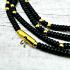 Necklace 30cm Kala Coconut Shell Wood Gold Beads 3hook Wearing Thai Amulet 17909