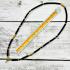 Necklace 30cm Kala Coconut Shell Wood Gold Beads 3hook Wearing Thai Amulet 17909