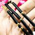 Necklace 30cm Kala Coconut Shell Wood Gold Wood Beads Wearing Thai Amulet #17910