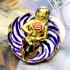 Pendant Purple 9tail Fox Lady Attraction Lucky Kb Bang Be2566 Thai Amulet #17914