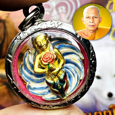 Pendant Blue 9tail Fox Lady Magic Lust Money Love Bang Be2566 Thai Amulet #17915
