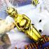 Takrut Gold 9tail Fox Lady Magic Lust Money Love Bang Be2566 Thai Amulet #17916
