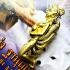 Takrut Gold 9tail Fox Lady Magic Lust Money Love Bang Be2566 Thai Amulet #17916
