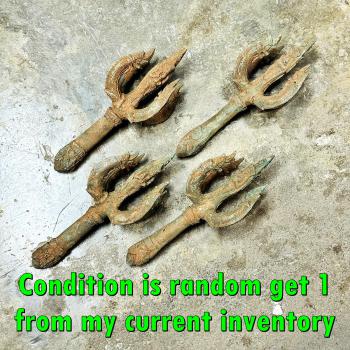 Antique Angkor Khmer Bronze Warrior Emperor Vajra Ganesha Naga Protection #17933