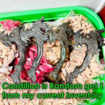 Antique 100y Khmer Hindu Deity Weapon Metal Ancient Warrior Axe Naga Bayon 17957