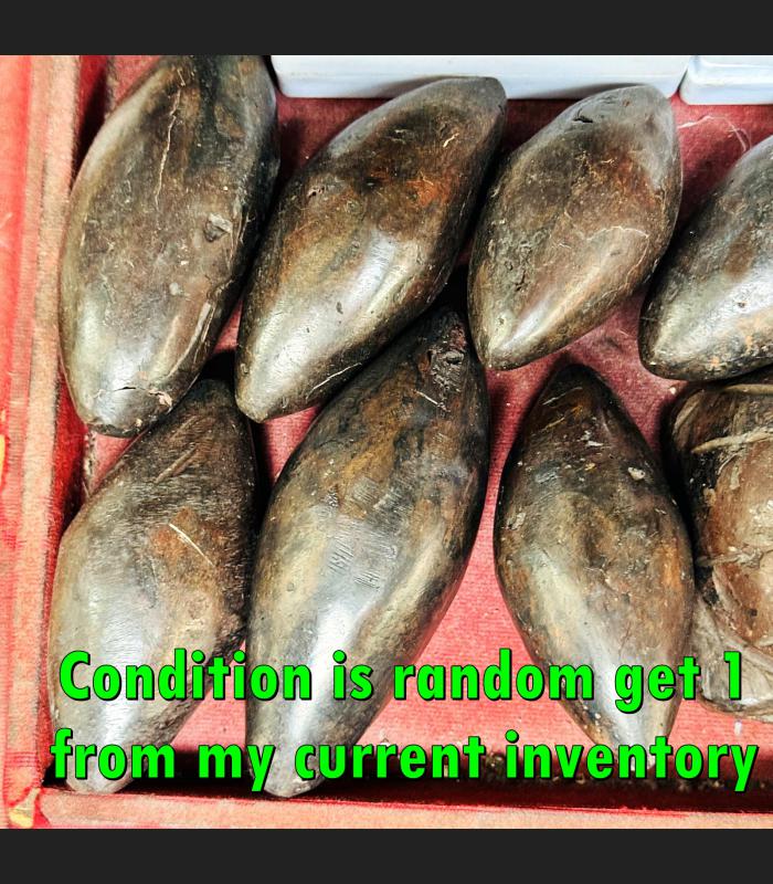 Raw Leklai Kotpi Capsule Rugby Cave Drop Immortal Protection Thai Amulet #17991
