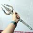 Ancient Khmer Bronze Warrior Trident Trishul Guardian Protection Artefacts 18004