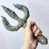 Antique Khmer Bronze Warrior Trident Vajra Indra Dorje Trishul Protection #18005