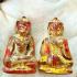Antique Leklai Quartz Crystal Buddha Stone Kruhod Yellow Lucky Thai Amulet 18011