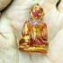 Antique Leklai Quartz Crystal Buddha Stone Kruhod Yellow Lucky Thai Amulet 18011