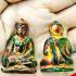 Antique Leklai Quartz Crystal Buddha Stone Kruhod Wealth Green Thai Amulet 18014