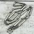 Necklace Stainless Steel Multi 1-9 Hook Nangkwag Hang Wearing Thai Amulet #18020