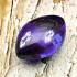 Leklai Nakee Buddha Naga Eye Healing Stone Crtstal Purple Love Thai Amulet 18029