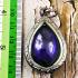 Leklai Nakee Buddha Naga Eye Healing Stone Crtstal Purple Love Thai Amulet 18029