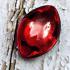 Leklai Nakee Naga Eye Healing Stone Crystal Control Mind Red Thai Amulet #18030